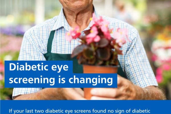 NHS DIABETIC EYE SCREENING INTERVALS - CHANGES FOR PEOPLE AT LOWER RISK